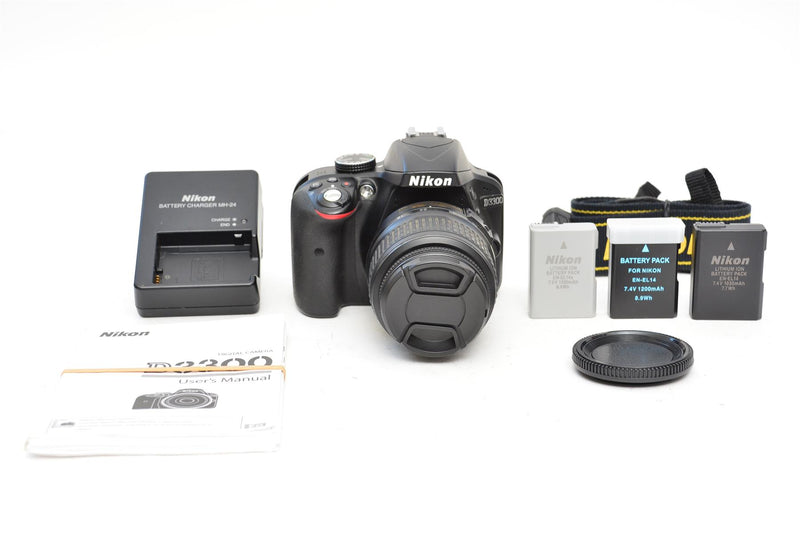Used Nikon D3300 Body with 18-55 Lens