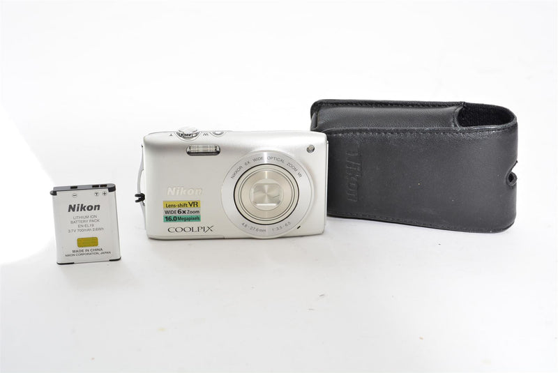 Used Nikon Coolpix S3300 Compact Digital Camera - NO CHARGER INCLUDED