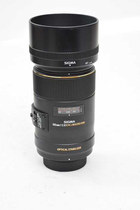 Used Sigma 105mm f/2.8 DG Macro HSM Nikon Fit Lenses