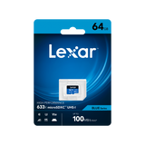Lexar Micro SDXC UHS-1- Blue Series - V10 633x 100MB/s - 64GB