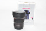 Used Samyang AF 14mm f/2.8 RF Mount Lens