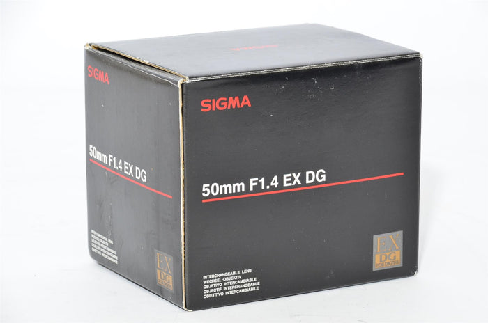 Used Sigma 50mm f/1.4 EX DG For Canon AF