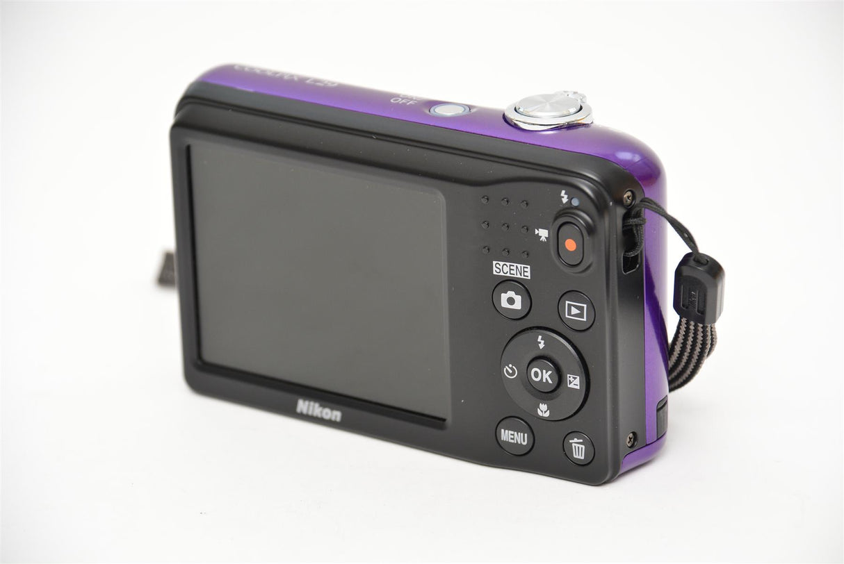 Used Nikon Coolpix L29 Compact Camera - Purple
