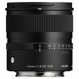 Sigma 15mm F/1.4 DC (C) Fujifilm X Mount Lens