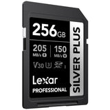 Lexar Professional SDXC UHS-1 - Silver Plus Series - V30 R255/W180MB/s - 256 GB