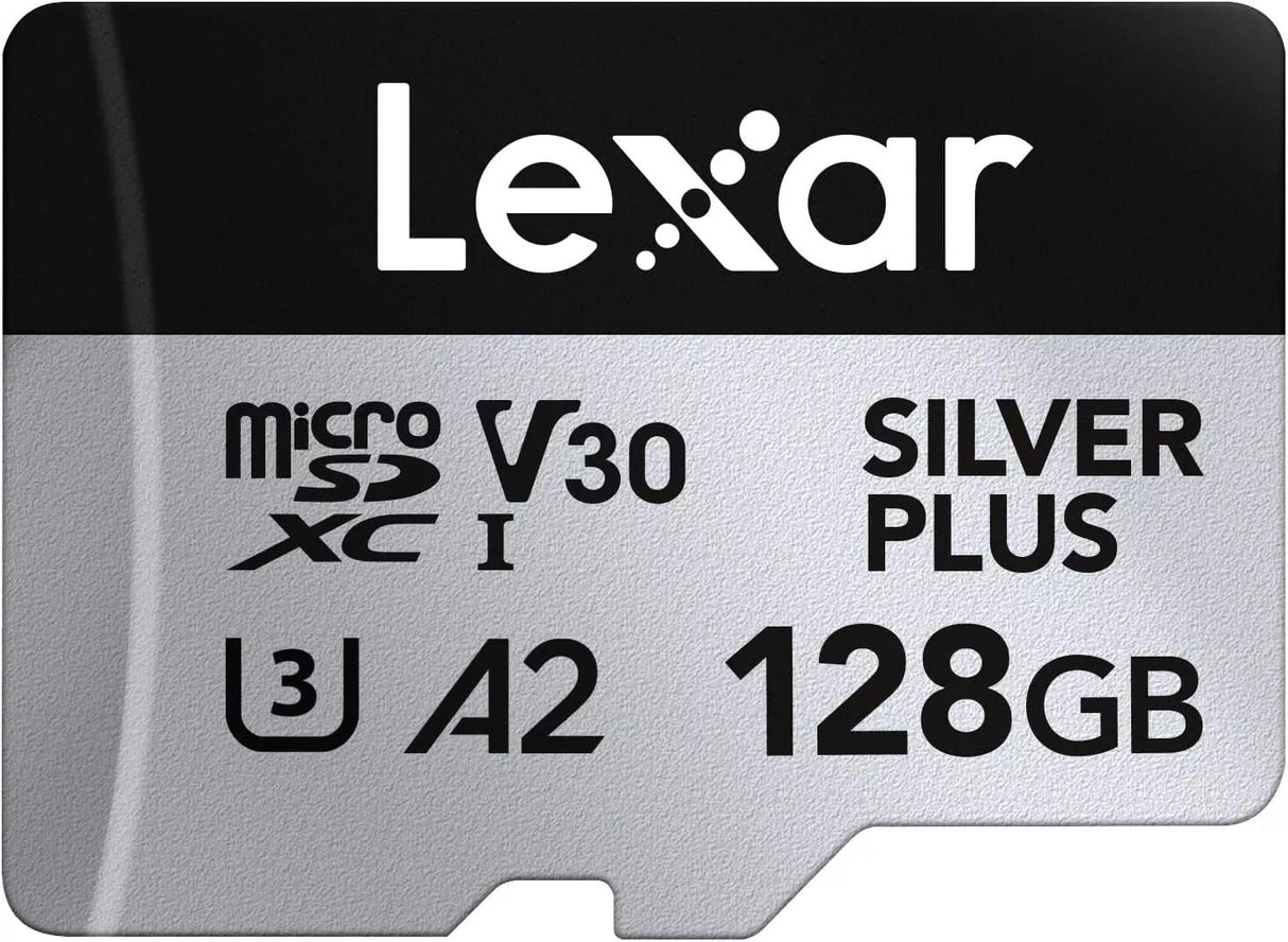 Lexar microSDXC Silver Plus UHS-1 128GB V30 R205/W100MB/s