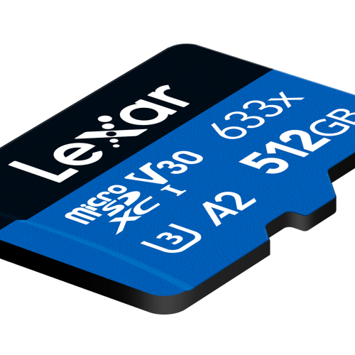 Lexar Micro SDXC UHS-1- Blue Series - V10 633x 100MB/s - 512GB