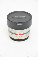 Used Samyang 7.5mm f/3.5 UMC Fisheye MFT Lens - Silver