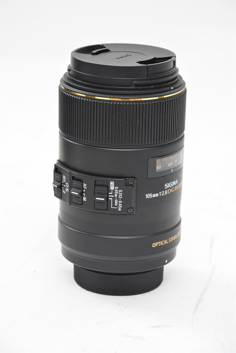 Used Sigma 105mm f/2.8 DG Macro HSM Nikon Fit Lenses