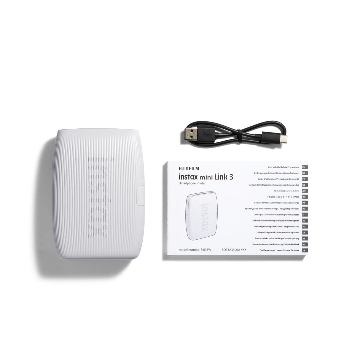 Fujifilm Instax Mini Link3 Printer - Clay White