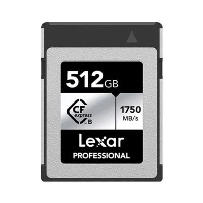 Lexar 512GB Professional (1750MB/Sec) Type B Cfexpress Silver Series Memory Card