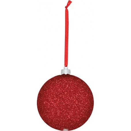 Christmas Bauble - Red - 8.5x8.5cm