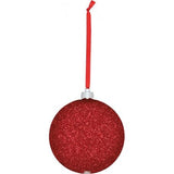 Christmas Bauble - Red - 8.5x8.5cm