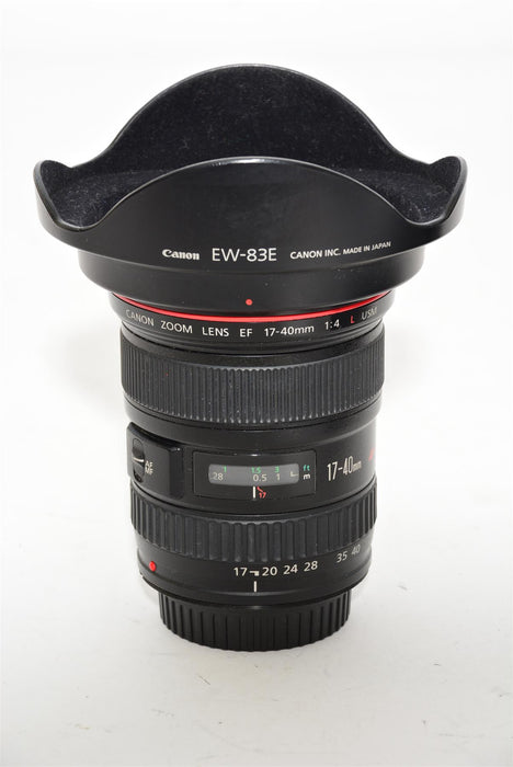 Used Canon EF 17-40mm f/4 L Ultrasonic Lens