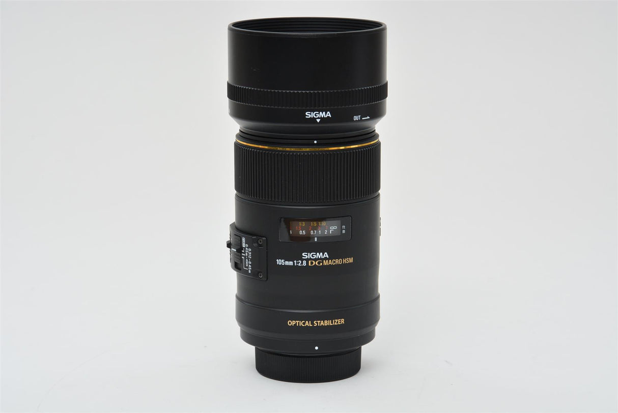 Used Sigma 105mm f/2.8 EX DG Macros OS Nikon Fit Lens