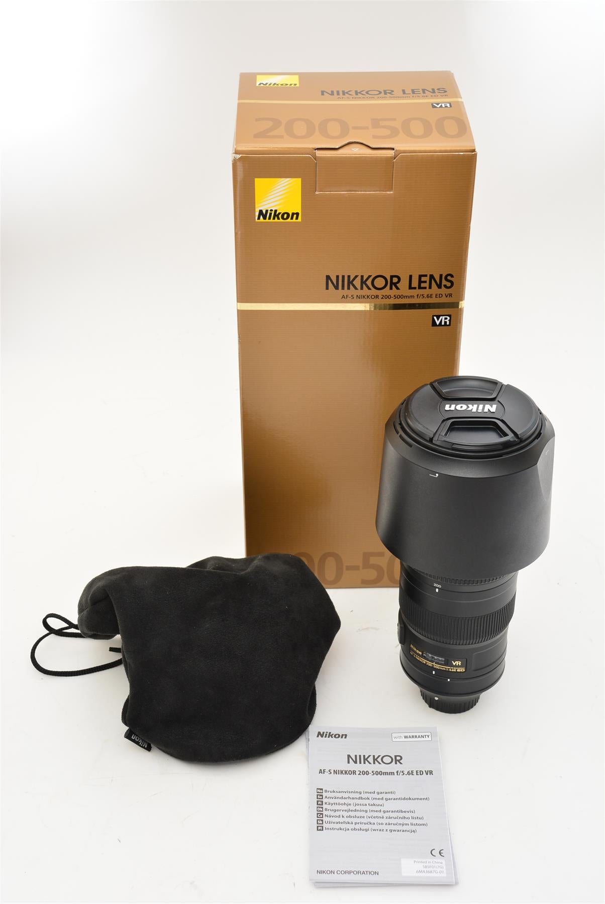 Used Nikon AF-S 200-500mm F5.6E ED VR