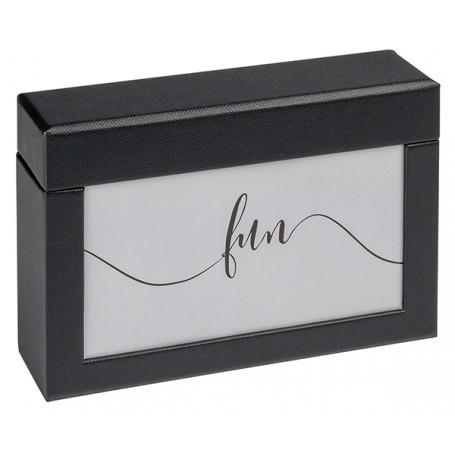 Fun Photo Box Holds 100 6x4 Prints - Black