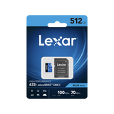 Lexar Micro SDXC UHS-1- Blue Series - V10 633x 100MB/s - 512GB