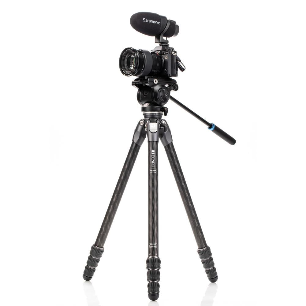 Benro Tortoise 24CLV Carbon Fibre Tripod with S4PRO Video Kit