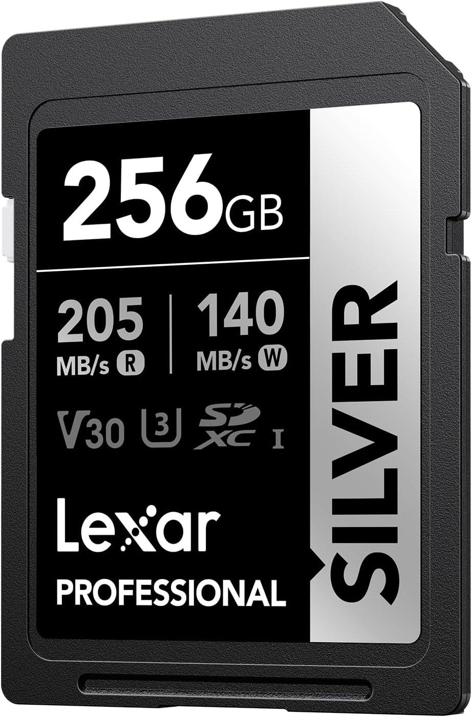 Lexar SD Silver Plus UHS-1 256GB V30 R205/W150MB/s