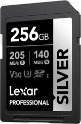 Lexar SD Silver Plus UHS-1 256GB V30 R205/W150MB/s