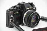 Used Olympus OM-10 Body with 50mm 1.8 Lens - Black