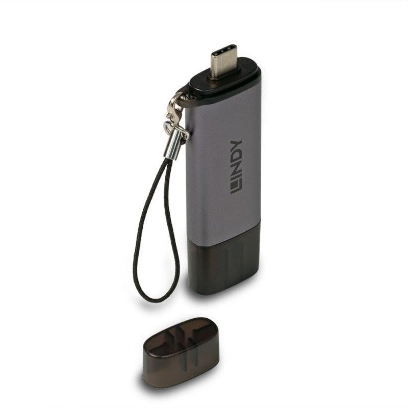 Lindy USB 3.2 Type C & A SD - Micro SD Card Reader