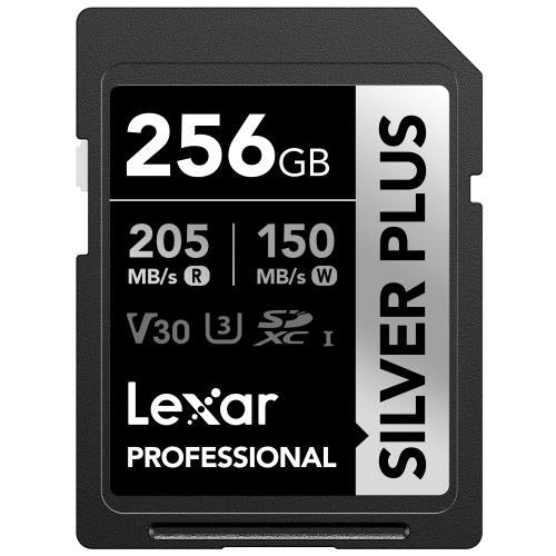 Lexar Professional SDXC UHS-1 - Silver Plus Series - V30 R255/W180MB/s - 256 GB