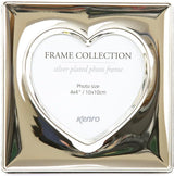 Kenro 4x4" Symphony Heart Frame Silver Plated