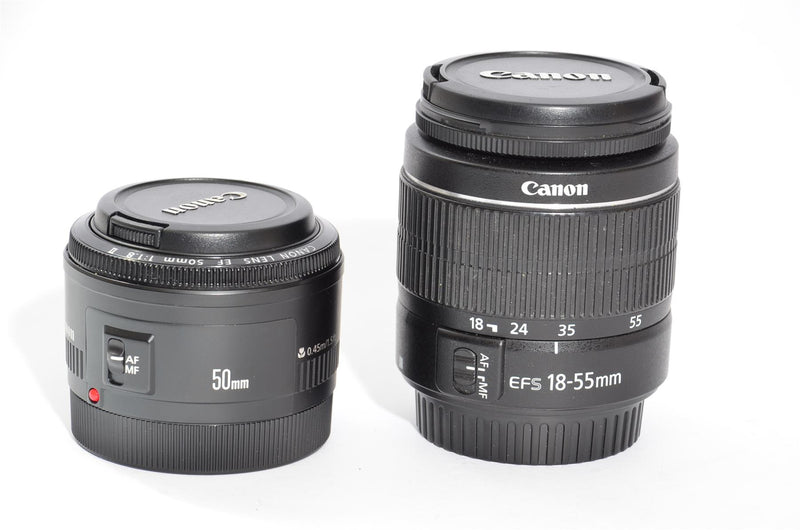 Used Canon EOS 1100D With 18-55mm & 50mm Lenses