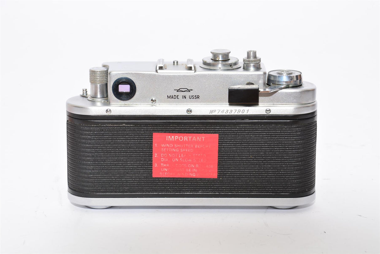 Used Zorki 4K 35mm Film Camera Made in USSR with Jupiter 8 50mm F2 Lens