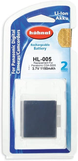 Hahnel HL-005 3.7v 1150mAh - Panasonic CGA-S005 Replacement Battery