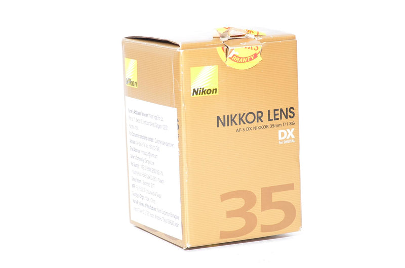 Used Nikon Nikkor AF-S DX 35mm f/1.8 G Aspherical Lens