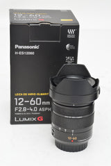 Used Panasonic Leica DG Vario Elmarit 12-60mm f/2.8-4 Aspherical Lens