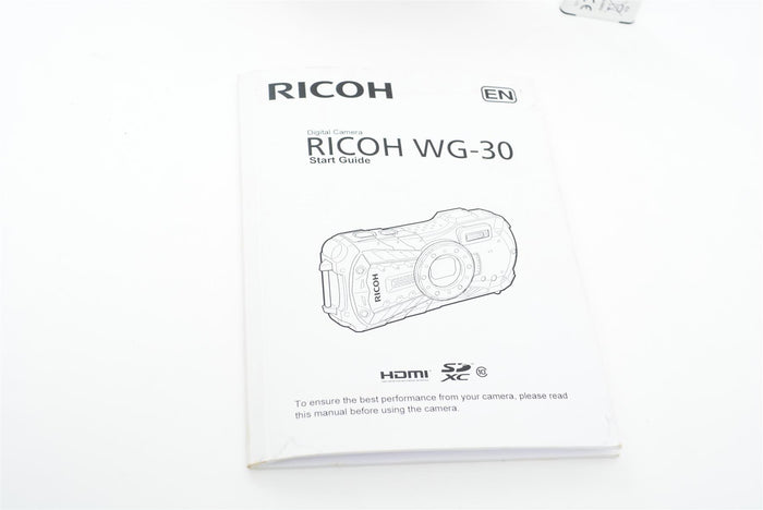 Used Ricoh WG-30 Waterproof Camera