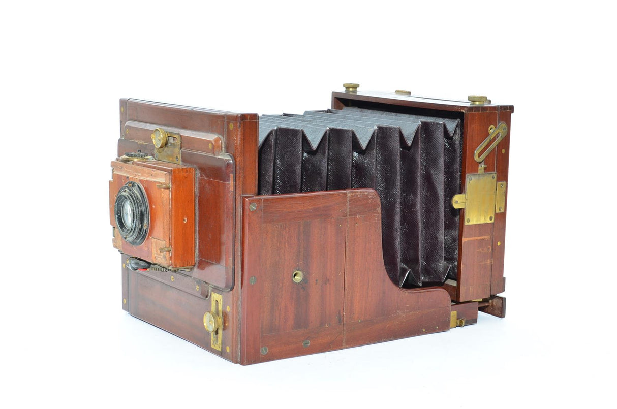 Used Sands & Hunter folding field camera with accessories