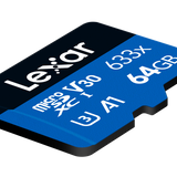 Lexar Micro SDXC UHS-1- Blue Series - V10 633x 100MB/s - 64GB