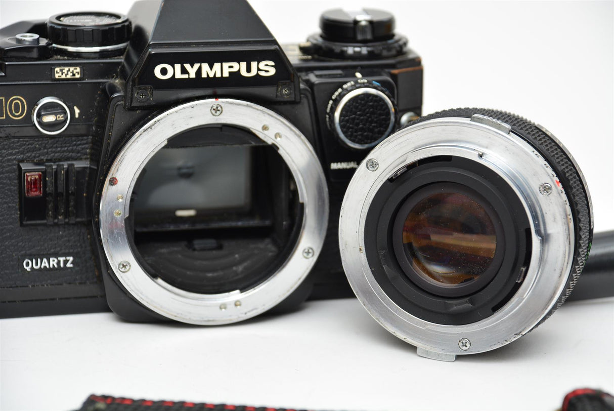 Used Olympus OM-10 Body with 50mm 1.8 Lens - Black