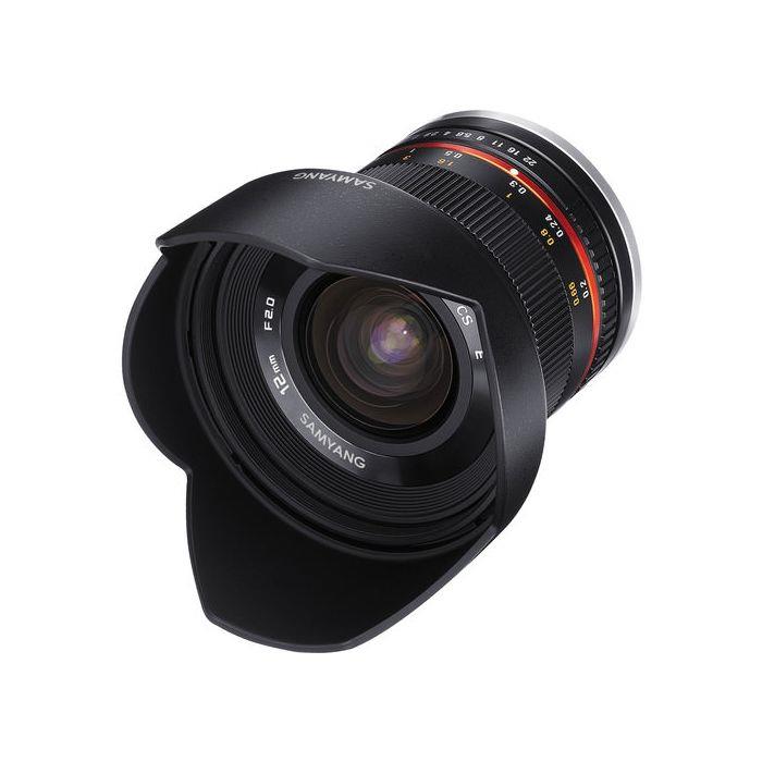 Samyang MF 12mm f2.0 NCS CS Lens - Sony E Mount - Black