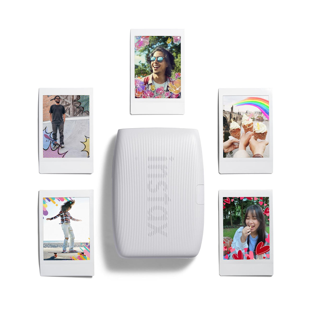 Fujifilm Instax Mini Link3 Printer - Clay White