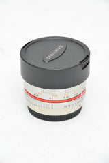 Used Samyang 7.5mm f/3.5 UMC Fisheye MFT Lens - Silver