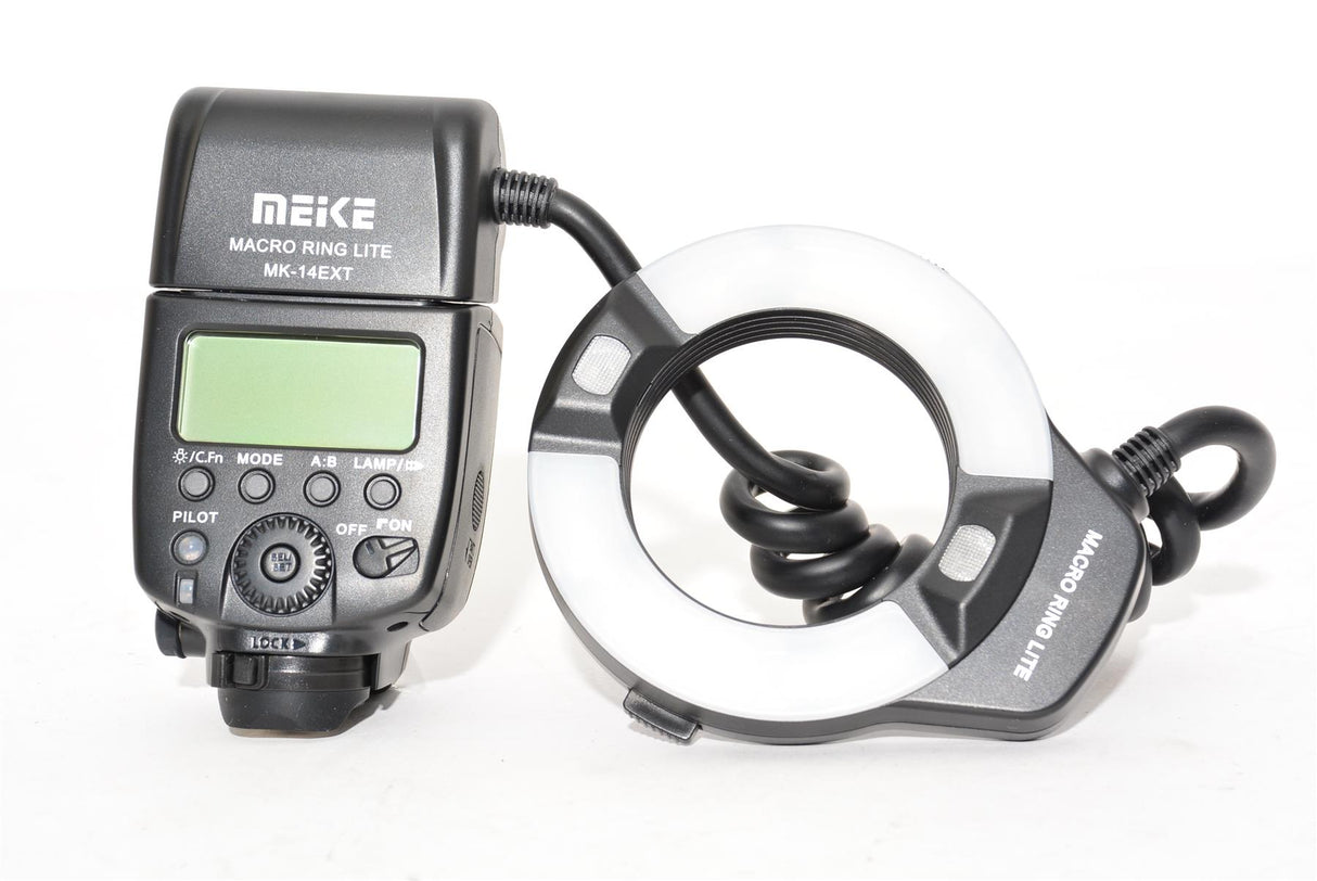 Used Meike MK-14EXT Macro Ring Lite