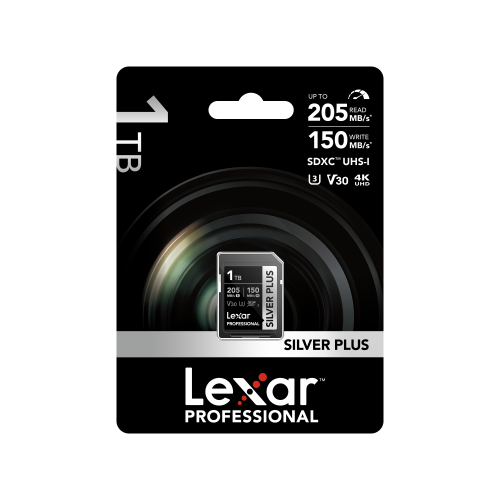 Lexar SDXC UHS-1 - Silver Plus Series -  V30 R205/W150MB/s - 1TB