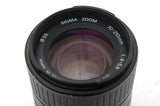 Used Sigma 70-210mm f4-5.6 UC II Manual Focus Lens for Minolta MD Mount