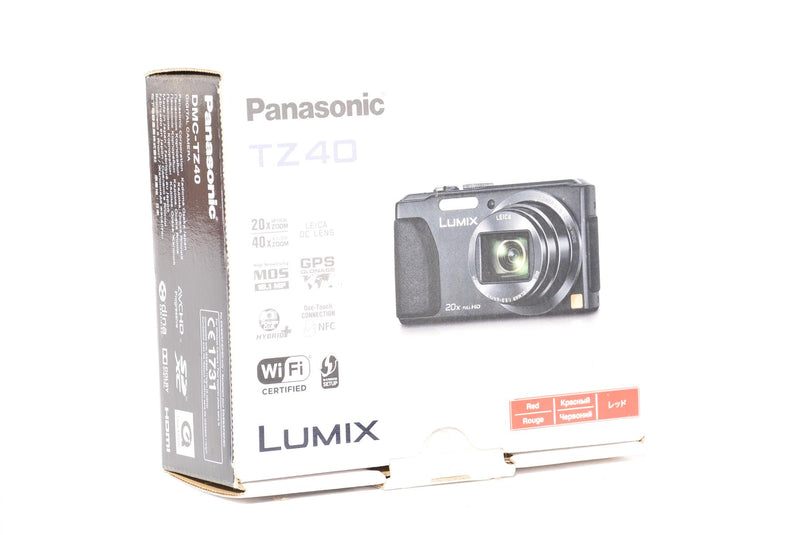 Used Panasonic Lumix DMC-TZ40 Compact Camera - Red