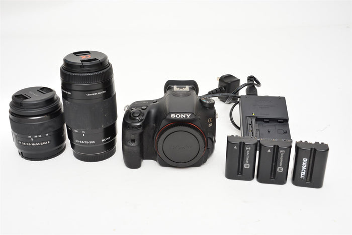 Used Sony A58 with 18-55mm and 75-300mm Macro Lenses