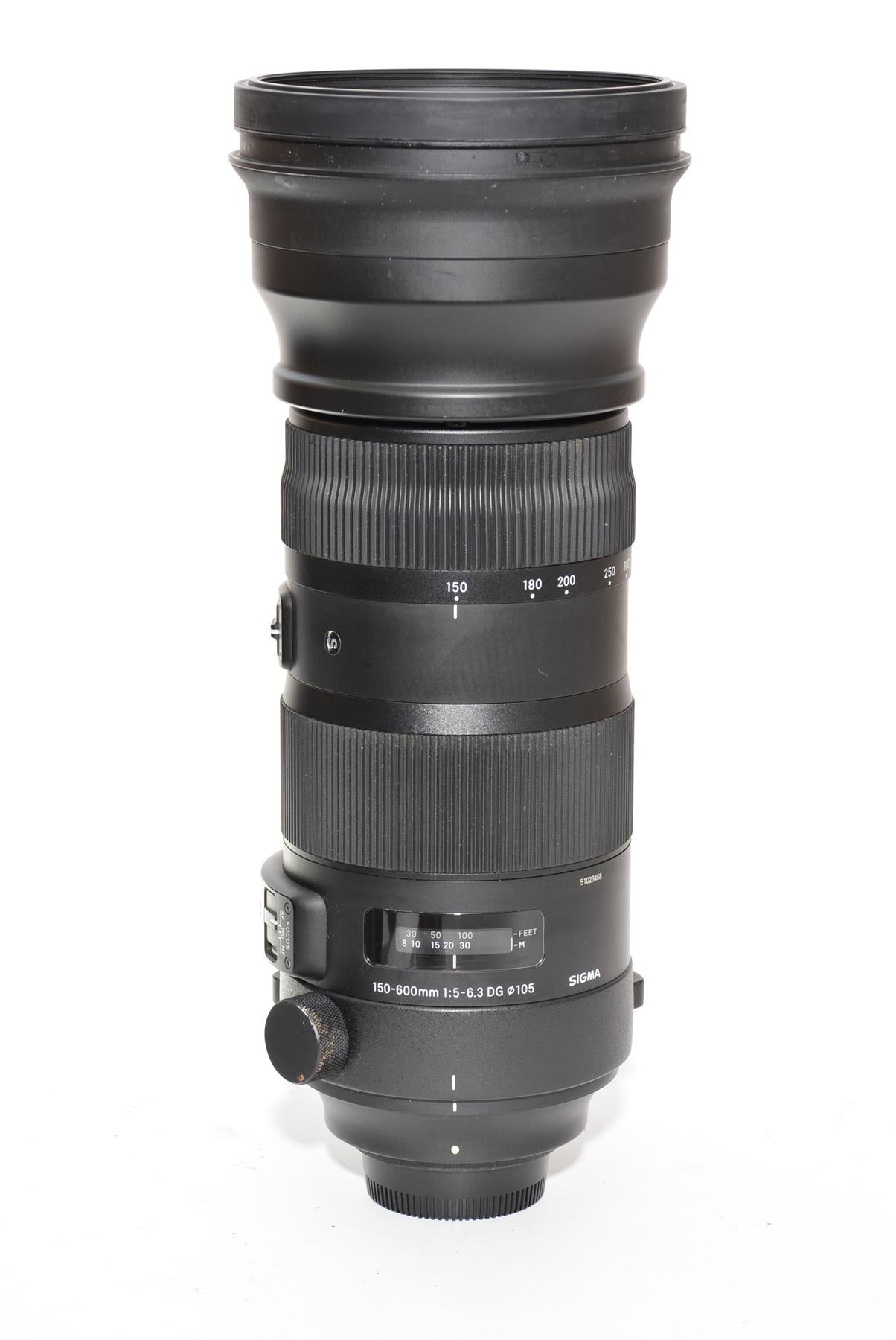 Used Sigma 150-600 Sport Nikon Fit Lens with Sigma 1.4x Converter