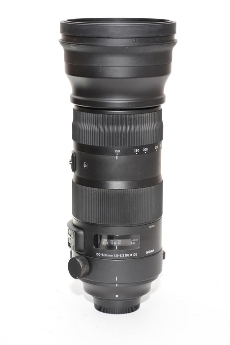 Used Sigma 150-600 Sport Nikon Fit Lens with Sigma 1.4x Converter