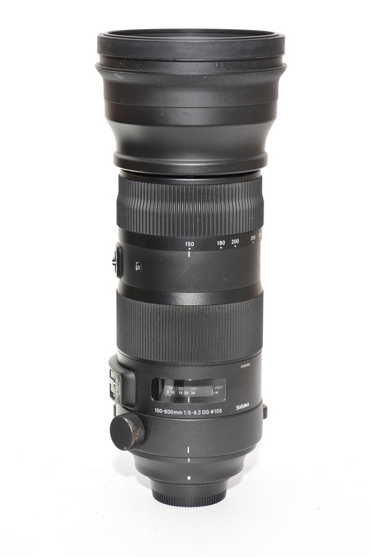 Used Sigma 150-600 Sport Nikon Fit Lens with Sigma 1.4x Converter