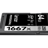 Lexar SDXC UHS-II - Pro Silver Series - V60 1667x 250MB/s - 64GB